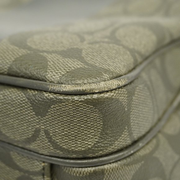 Auth Coach Signature Shoulder Bag F70589 Men,Women,Unisex PVC Shoulder Bag Bl... - Picture 7 of 11